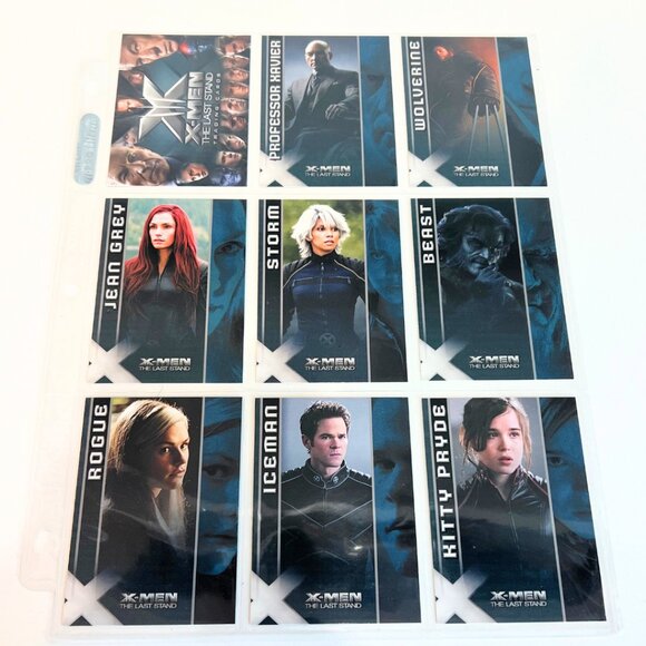 X-Men: 2006 The Last Stand Trading Card Set of 9 Cards 1-9 Wolverine Beast Storm - Picture 1 of 2